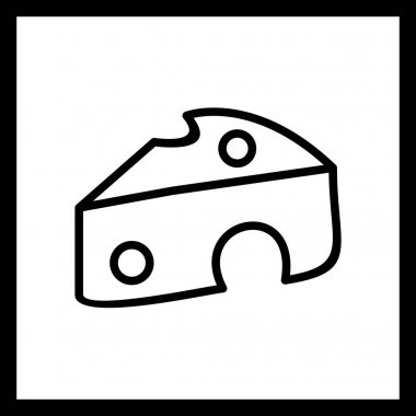 Illustration peynir simgesi