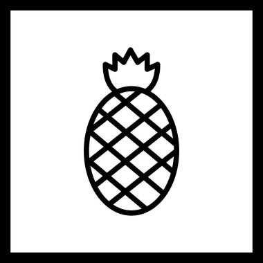 Illustration ananas simgesi