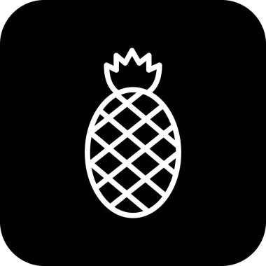 Illustration ananas simgesi
