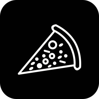 İllüstrasyon pizza simgesi