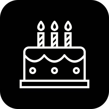 İllüstrasyon kek simgesi