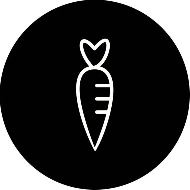 İllüstrasyon havuç simgesi 