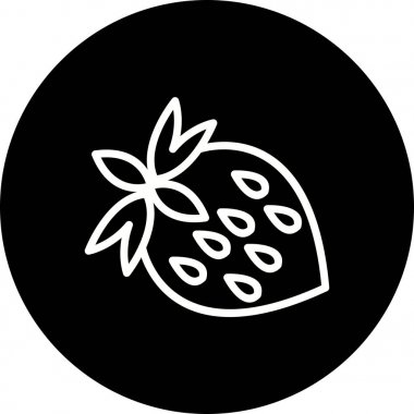 İllüstrasyon çilek simgesi