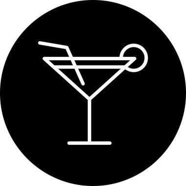 İllüstrasyon kokteyl simgesi