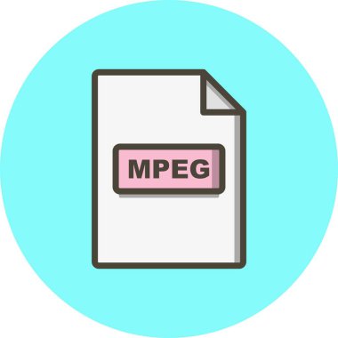 İllüstrasyon Mpeg Simgesi