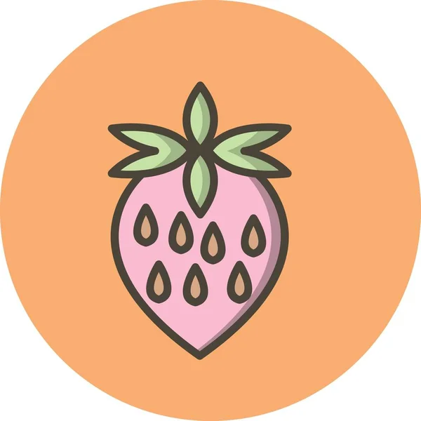 Illustration Strawberry Icon — Stock Photo, Image