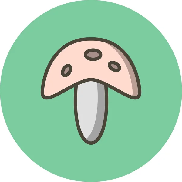 Иллюстрационная грибная икона — стоковое фото