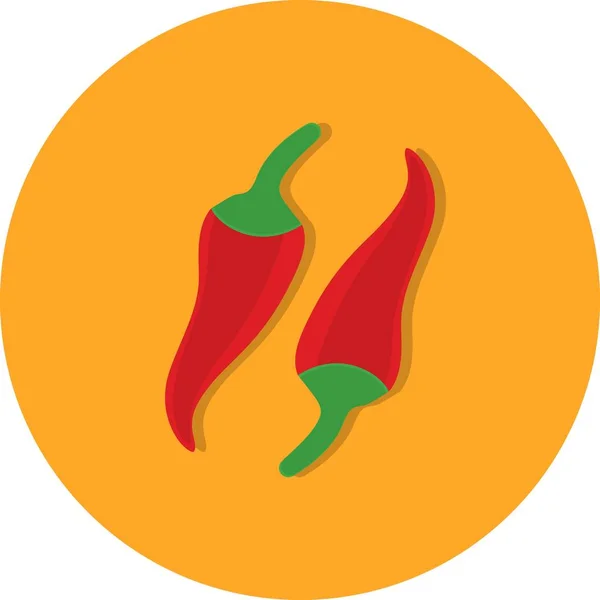 Illustration  Pepper Icon — Stock Photo, Image