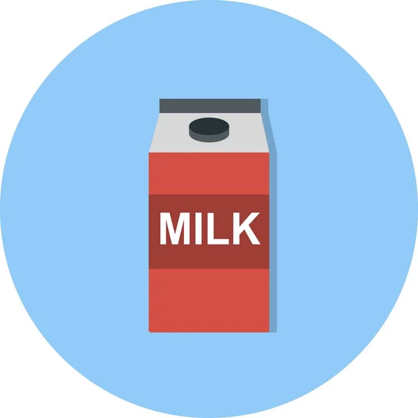 Illustration  Milk Icon — Stock Photo, Image