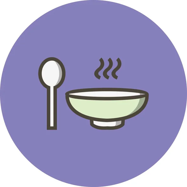 Ilustracja zupa ikona — Zdjęcie stockowe