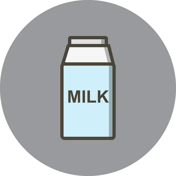 Малюнок молочний значок — стокове фото