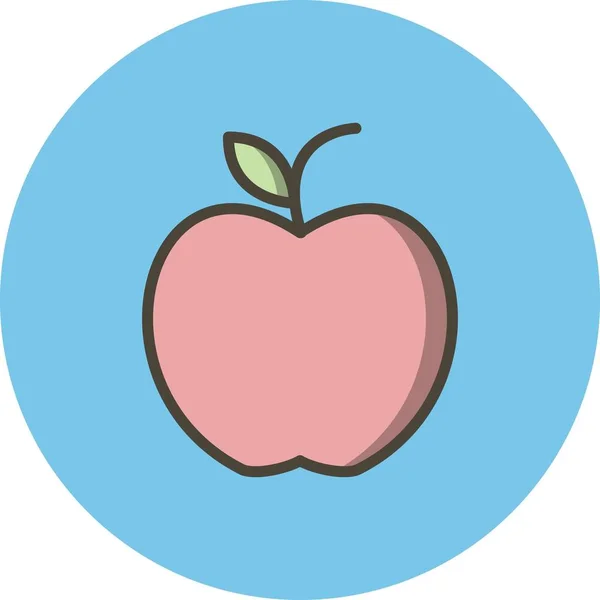 Illustration Apfel-Symbol — Stockfoto