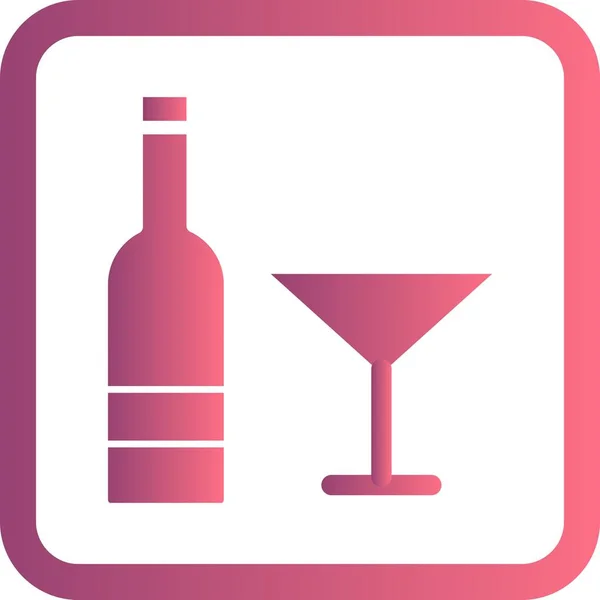 Ilustracja wino ikona — Zdjęcie stockowe