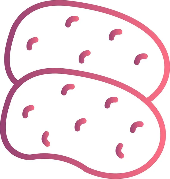 Ilustração Batatas Ícone — Fotografia de Stock