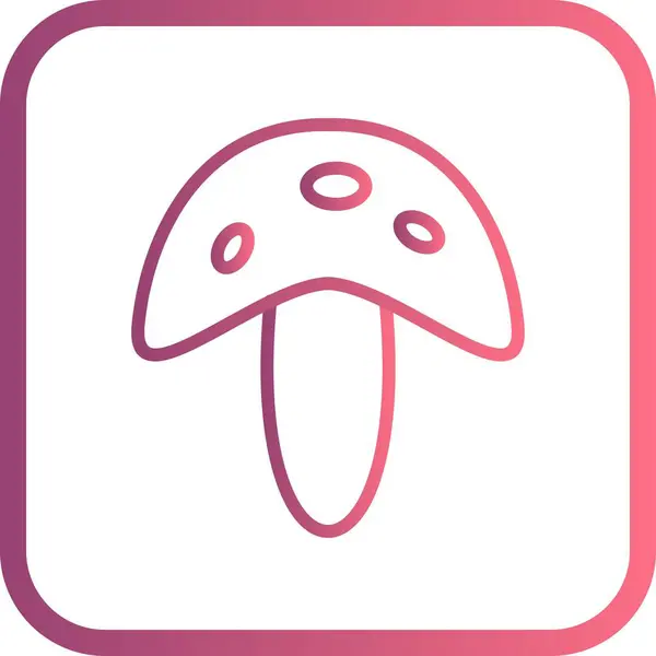 Illustration Mushroom Icon — Stock Photo, Image