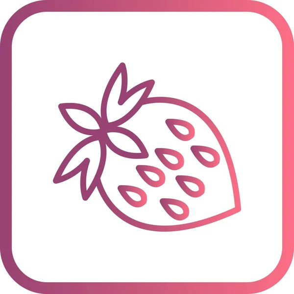 Illustration Strawberry Icon — Stock Photo, Image