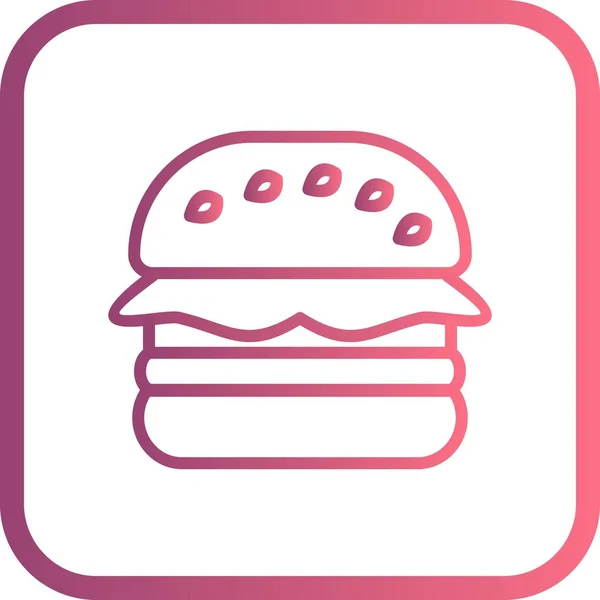 Illustration Hamburger Ikone — Stockfoto