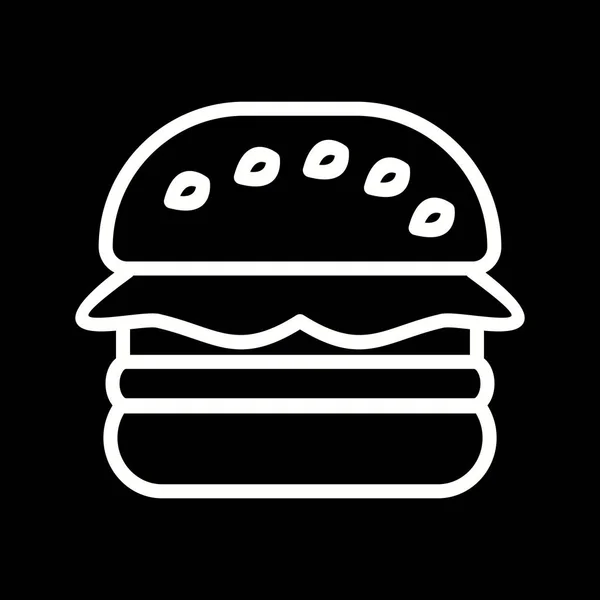 Ilustración Hamburguesa Icono —  Fotos de Stock