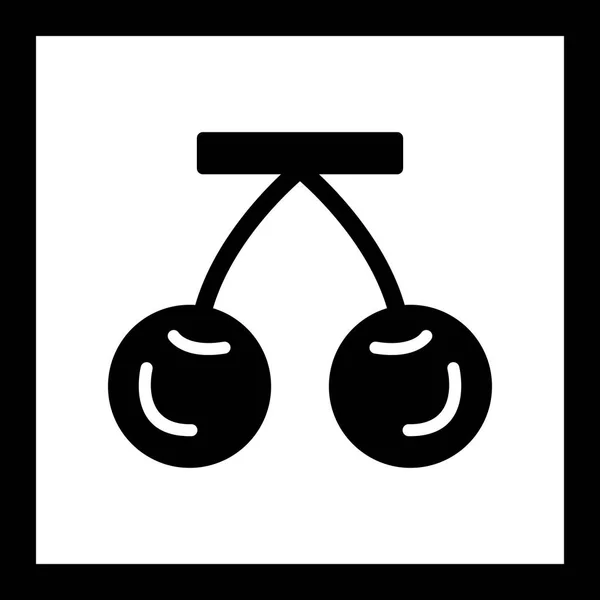 Illustration  Cherry Icon — Stock Photo, Image