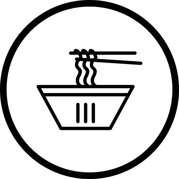 Illustration  Noodles Icon — Stock Photo, Image