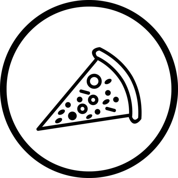 Illustration Pizza-Ikone — Stockfoto