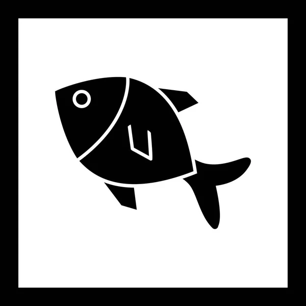 Illustrazione Icona di pesce — Foto Stock