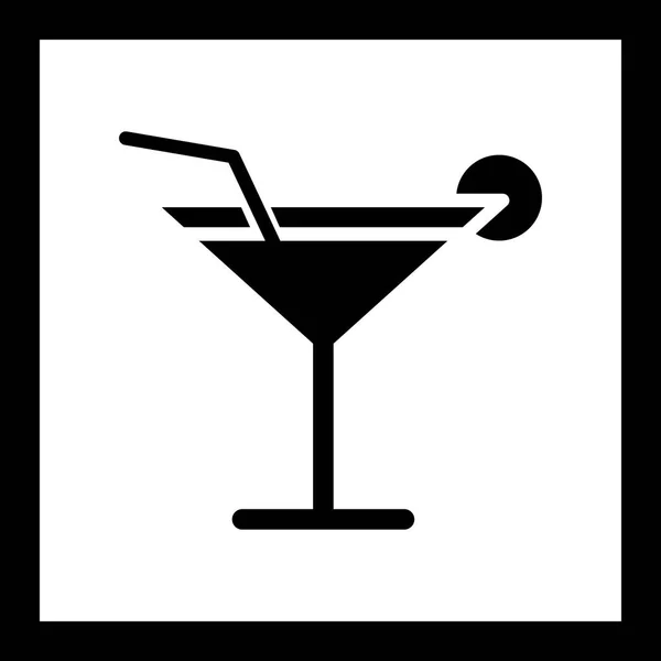 Illustration  Cocktail Icon — Stock Photo, Image