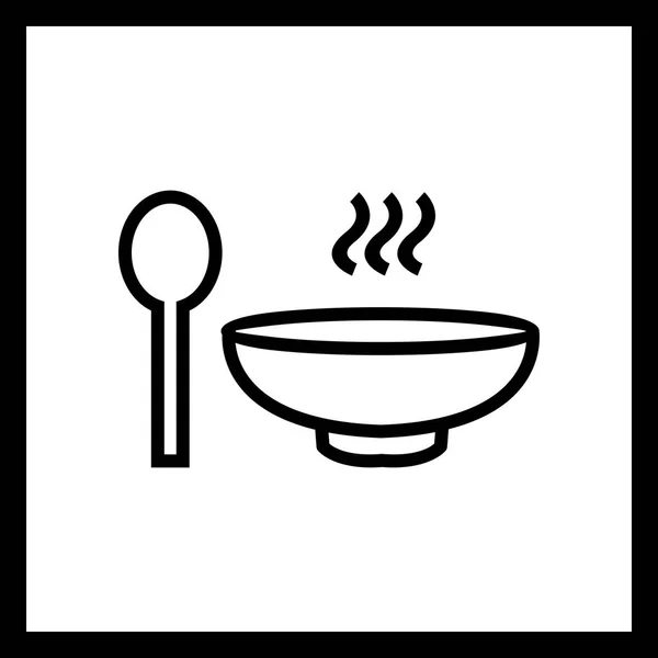 Illustration  Soup Icon — Stock Photo, Image