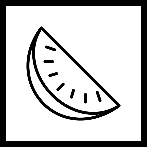 Ilustração Watermelon Icon — Fotografia de Stock