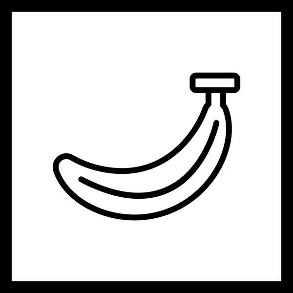 Ilustração Banana Icon — Fotografia de Stock