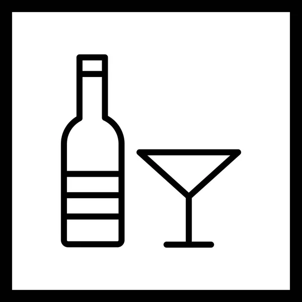 Illustration  Wine Icon — Stock Photo, Image