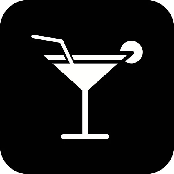 Illustration cocktail ikon — Stockfoto