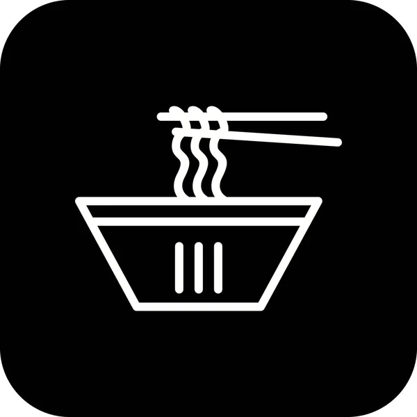 Illustration  Noodles Icon — Stock Photo, Image