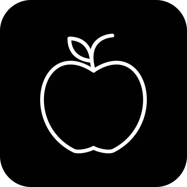 Ілюстрація яблучна ікона — стокове фото