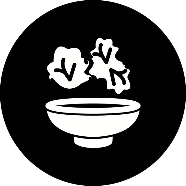 Illusztráció saláta ikon — Stock Fotó