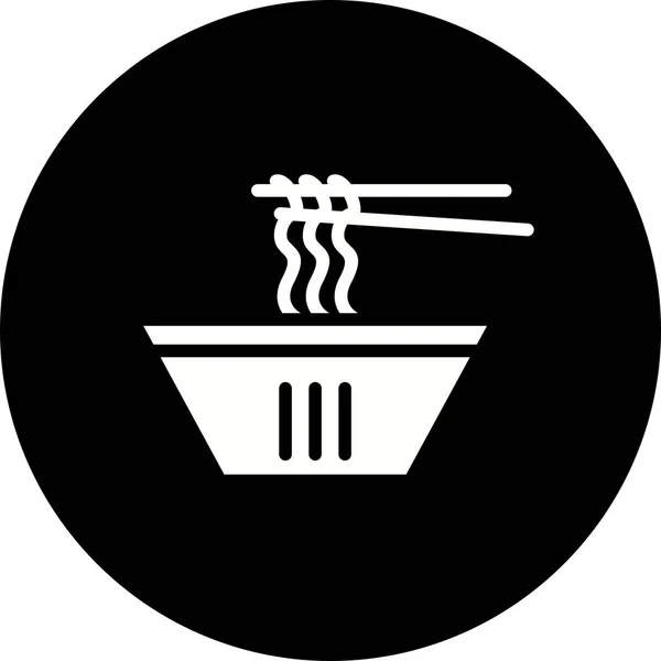 Illustration  Noodles Icon — Stock Photo, Image