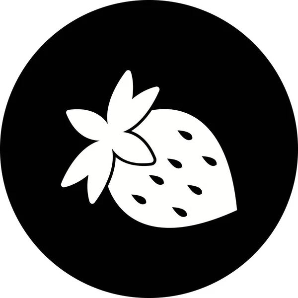 Illustrazione Icona della fragola — Foto Stock