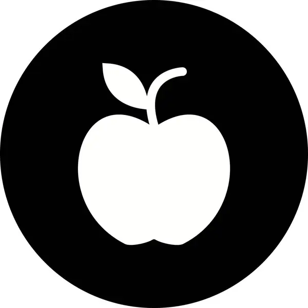 Illustration Apfel-Symbol — Stockfoto