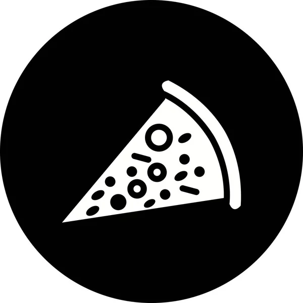 Illustration  Pizza Icon — Stock Photo, Image