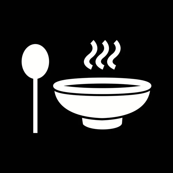 Ikona s polévkou — Stock fotografie