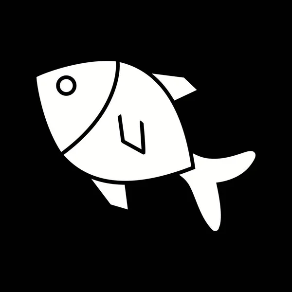 Illustrazione Icona di pesce — Foto Stock
