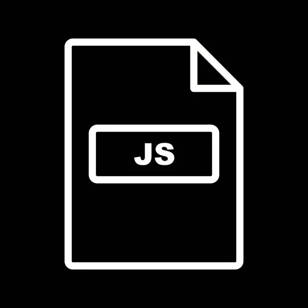 Ілюстрація JS ікона — стокове фото