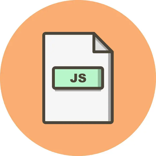 Ілюстрація JS ікона — стокове фото