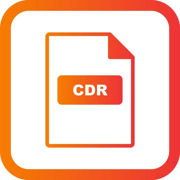 Ilustracja CDR ikona — Zdjęcie stockowe