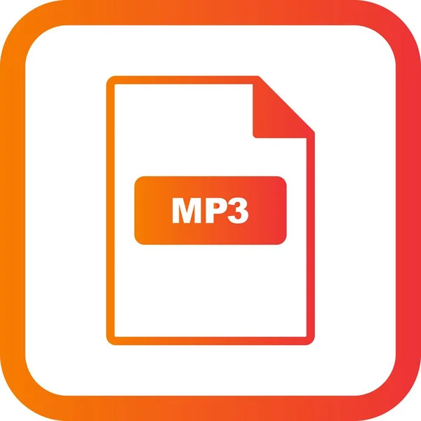 일러스트레이션 Mp3 아이콘 — 스톡 사진