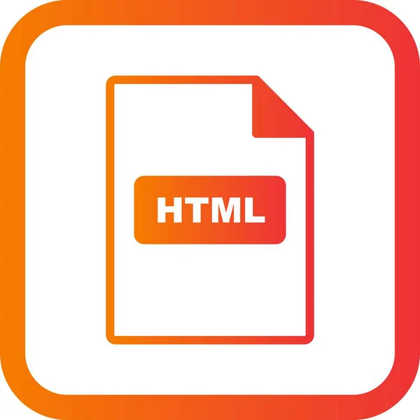 Ilustración Icono HTML — Foto de Stock