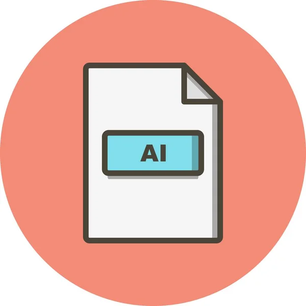 Ilustración AI Icon — Foto de Stock