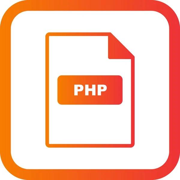 Illustration  PHP Icon — Stock Photo, Image