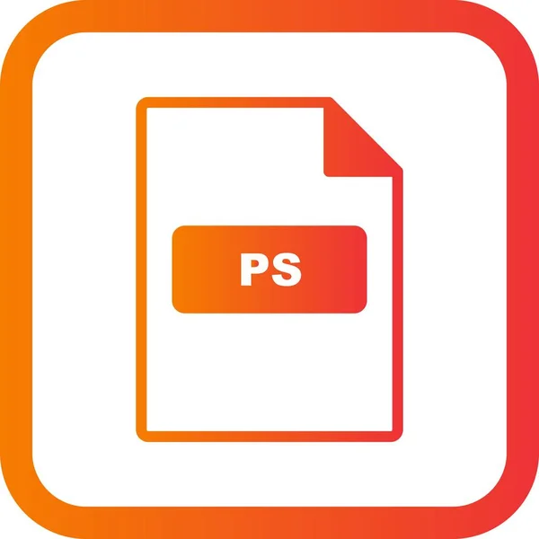 Illustratie PS-pictogram — Stockfoto