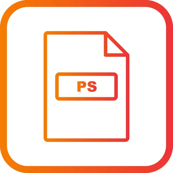 Illustratie PS-pictogram — Stockfoto